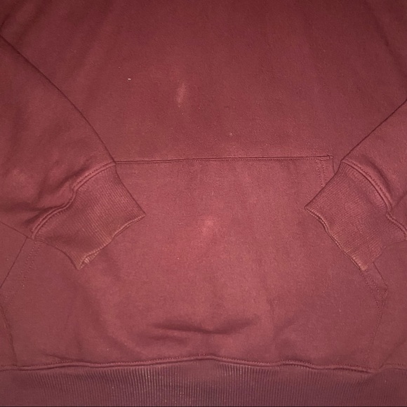 Burgundy champion hoodie size Large men - Picture 3 of 12